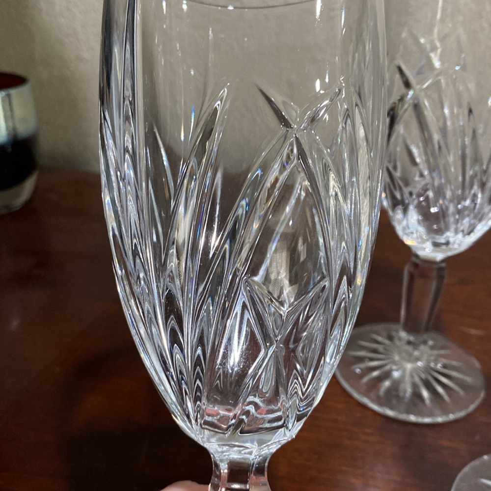 Vintage, Set of 4, Marquis Waterford Brookside Beverage Glasses. 12 OZ - Picture 4 of 9